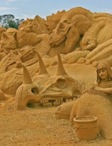 Sand art and play