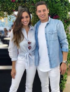 Florian Thauvin and Charlotte Pirroni