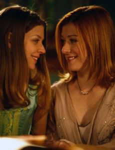 Alyson Hannigan and Amber Benson