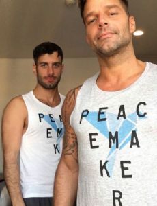 Ricky Martin and Jwan Yosef