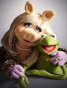 Miss Piggy and Kermit Frog