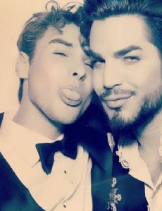 Adam Lambert and Javi Costa Polo