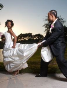 Santana Moss and Latosha Allen