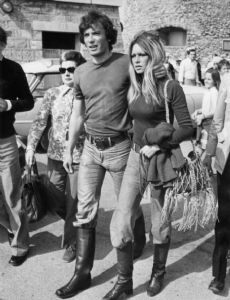 Christian Kalt (Ski instructor) and Brigitte Bardot
