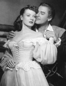 Errol Flynn and Maureen O'Hara