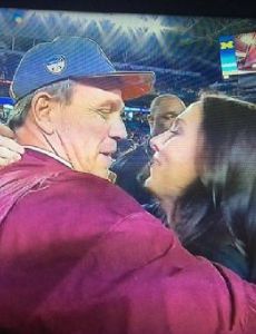Jimbo Fisher and Courtney Harrison