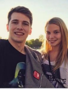 Luka Dončić and Anamaria Goltes