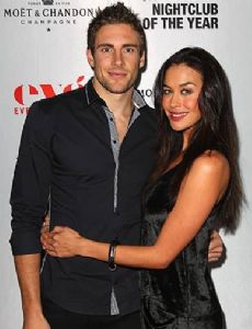Megan Gale and Shaun Hampson