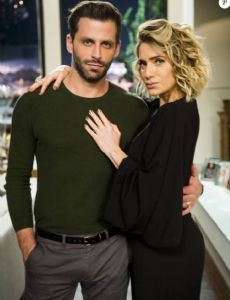 Letícia Spiller and Henri Castelli