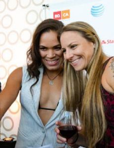 Nina Ansaroff and Amanda Nunes