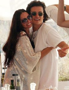 Orlando Bloom and Erica Baxter