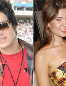 Claudia Colucci and Luan Santana