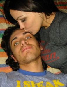 Josh Keaton and Elizabeth Melendez