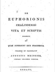 Euphorion of Chalcis