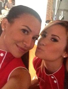 Naya Rivera and Demi Lovato