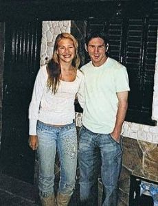 Lionel Messi and Macarena Lemos