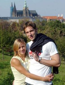 Petr Cech and Martina Cech