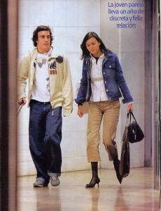 Carolina Costa and Fernando Alonso