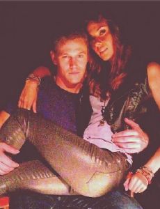 Olga Fonda and Zach Roerig