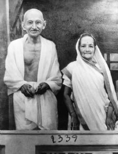Mohandas Gandhi and Kasturba Gandhi
