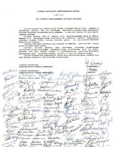Act of the Re-Establishment of the State of Lithuania