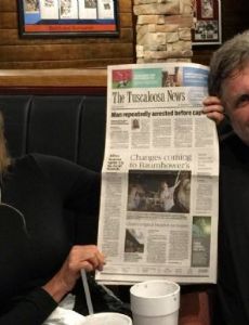 Bob Baumhower and Leslie Blohme