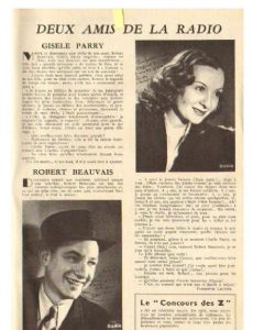 Gisèle Parry and Robert Beauvais