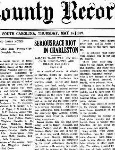 Charleston riot of 1919