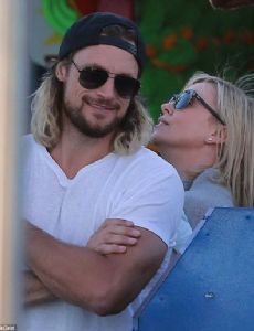 Gabriel Aubry and Charlize Theron