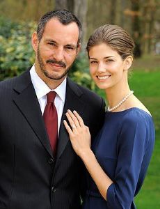 Kendra Spears and Rahim Aga Khan