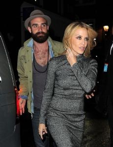 Joshua Sasse and Kylie Minogue