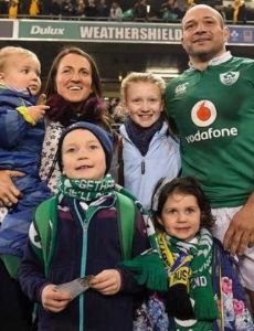 Rory Best and Jodie Bell