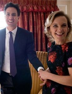 Ed Miliband and Justine Thornton