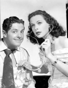 Hedy Lamarr and Robert Cummings