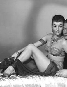 Mari Blanchard and Victor Mature