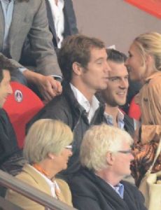 Patrick Bruel and Lara Weidner