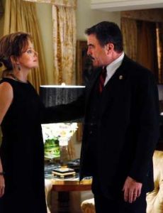 Margaret Colin and Tom Selleck