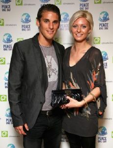 Jonathan Woodgate and Natalie Downing