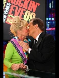 Dick Clark and Kari Wigton