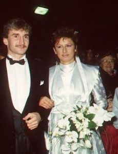 Angela Drescher and Rudi Völler