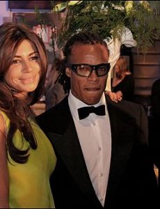 Edgar Davids and Olcay Gulsen
