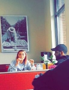 Chantel Jeffries and Kyrie Irving