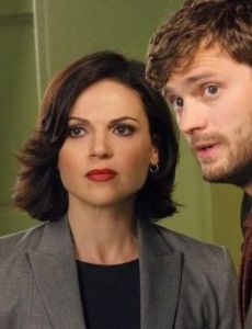 Lana Parrilla and Jamie Dornan