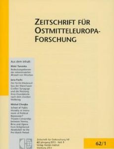 Zeitschrift für Ostmitteleuropa-Forschung