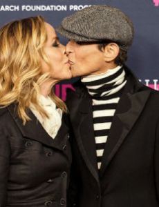 Dominique Crenn and Maria Bello