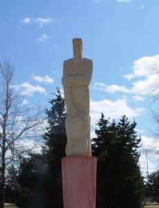 Mennonite Settler statue