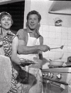 Richard Basehart and Valentina Cortese