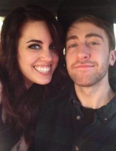 Angie Miller and David James Williams
