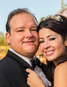 Dafne Guzmán and Carlos Zuluaga (esposo)