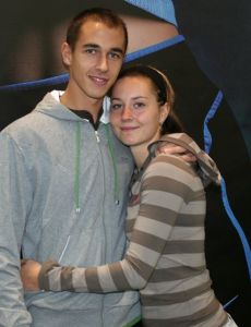 Lukáš Rosol and Denisa Rosolová